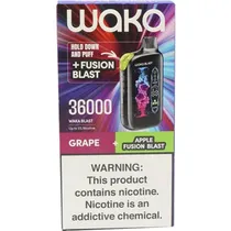 Vaper Descartable Waka Blast Uva + Manzana 36000 Puffs