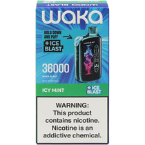 Vaper Descartável Waka Blast Icy Mint 36000 Puffs