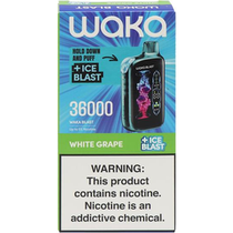Vaper Descartável Waka Blast White Grape 36000 Puffs