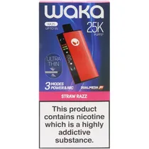 Vaper Descartável Waka KA25 Straw Razz 25000 Puffs