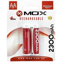 Pila Recargable AA Mox MOB2AA23 de 2.300 Mah 1.2V - 2 Unidades