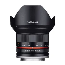 Lente Samyang Sony MF CSC 12MM F/2.0 e Aps-C Preto