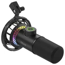 Fifine Micrófono K658 RGB Streamer/Podcas USB Black