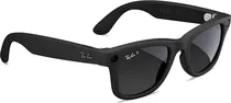 Lente de Sol Ray Ban Meta Wayfarer RW4006 Matte Black Polar Gradient Graphite Regular 982788