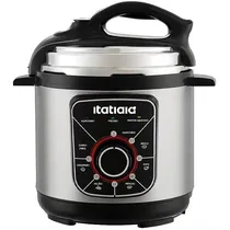 Panela de Pressão Elétrica Itatiaia Essencial PPESS1001 700 Watts 3 Litros 127V ~ 60HZ - Prata/Preta