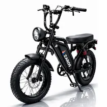 Bicicleta Bike Eletrica Zaros K13 / 1000W / 20" / 48V / 32KM/ H - Preto