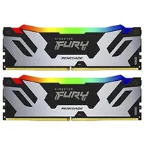 Memória Ram Kingston Fury Renegade DDR5 96GB (2X48GB) 6000MHZ RGB - Preto / Prata (KF560C32RSAK2-96)