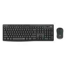 Kit Teclado e Mouse Logitech MK295 920-009792 Sem Fio Espanhol - Preto