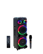 Ecopower Speaker EP-1909 150W/ BT/ USB/ Aux/ Mic 100W RMS 100W Max Negro