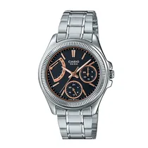 Relógio Casio LTP-2089D-1AVDF - Aço Inoxidável, Pulseira Branca