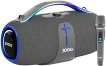 Speaker Joog Pair King 400W IPX5 Bluetooth TWS Gray (Microfone Sem Fio Incluído)