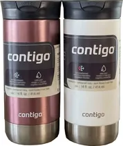 Kit de Copos Térmico Contigo Huron Snapseal 473ML - Pineberry/Salt