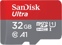 Memoria Micro SD 32GB Sandisk Ultra 100MB/s C10 (SDSQUNR-032G-GN3MA)