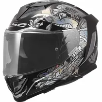 LS2 Casco FF-818 Warrior Silver Gloss