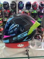 LS2 Casco FF-352 Rookie Cypress Pink/ Blue