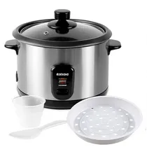 Panela Elétrica de Arroz Itatiaia PAMID1001 500 Watts 1.5 Litros 127V ~ 60HZ - Prata/Preta