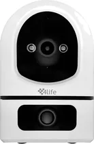Camara IP 4LIFE Smart Wifi FLU25X Trakduo DUAL3MP/ 3.5K/ 360/ Night Vis/ Mic/ Alar/ Apptuya White