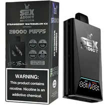 Sex Addict Vaper S280 Black 28000PUFFS Strawberry Watermelon Ice