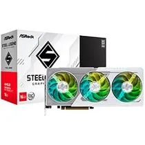 Placa de Vídeo Asrock Oc Steel Legend 16GB Radeon RX9060 XT GDDR6 - 90-GA5JZZ-00UANZ