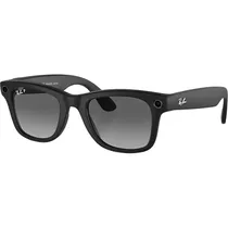 Oculos Ray-Ban Meta Wayfarer RW4006 F-Matte Black L-Polarized Gradient Graphite (64498)