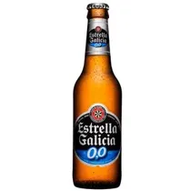 Beb Cerveja Espanha Estrella Galicia s/Alcohol Garrafa 250ML 001659*