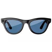 Óculos de Sol Ray-Ban Meta Skyler RW4010 Wifi Meta Ia 32GB - Preto Transitions Azul Cerúleo