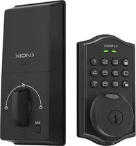 Cerradura Digital Xion XI-SL20 Teclado/ Huella/ Contraseña/ Llave/ App Tuya/ Black/ Con Emb
