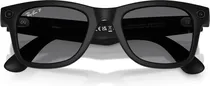 Lente de Sol Ray Ban Meta Wayfarer Gen 2 RW4012 Matte Black Transitions Grey Large