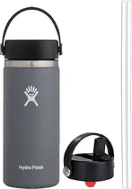 Garrafa Térmica Hydro Flask W16BTS010 473ML + Tampa WSF001 - Cinza