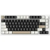 Teclado Gamer Attack Shark X86 75% Mecânico RGB Sem Fio - Milk White (Inglês)