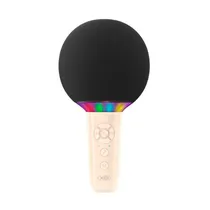 Microfone/Caixa de Som Karaoke Xo BE50 Bluetooth/7W/1200MAH - Bege (Atacado)