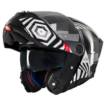 Capacete MT Helmets Atom 2 SV Strange B2 - Articulado - Tamanho M - com Óculos Interno - Gloss