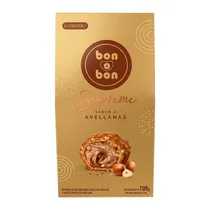 Bombom Arcor Bon O Bon Supreme Avelã Caixa 108G