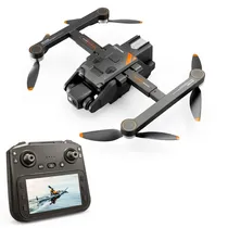Drone Hetzer RG700 Pro com Controle/Tela/GPS/2 Bateria - Black