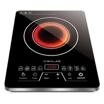 Fogareiro Eletrico Infravermelho Qylar Infrared Cooker QY-0903 / 2000W / 220-240V ~ 50/60HZ - Preto