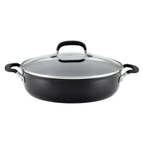 Kitchenaid 84810 Sarten Antiaderente Triple Camada 4.7L Tapa Vidro 34CM Negro