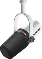 Microfone Dinâmico com Fio Shure MV7+-W Podcast Microphone White