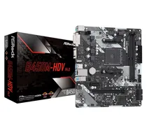 Placa Mãe Asrock B450M-HDV R4.0 DDR4 Socket AM4 Chipset AMD Promontório B450 Micro ATX
