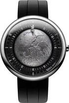 Relogio Masculino Ciga Design U055-TIGR-6B Automatic Watch Moon Walker Edition Silver/Blac