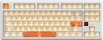 Teclado Mecanico Wireless Attack Shark X87 Ultra RGB/80%/Mega Shark SW/Iced Orange