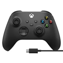 Controle Wireless Microsoft Xbox Series X/s + Cabo USB-C Black