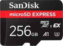 Memoria Micro SD Express 256GB Sandisk 880-650MB/s U3 A1 (SWITCH2) (SDSQXFN-256G-GN4NN)
