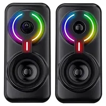 Caixa de Som Onikuma L6 Gaming USB / 3.5MM / RGB - Preto