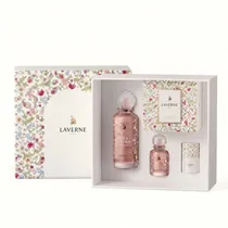 Kit Perfume Laverne Riyadh Miss L.Garden Edp - 200ML - 50ML - 10ML X5