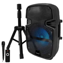 Caixa de Som Prosper P-1086 8" 8.000 Watts P.M.P.O com Bluetooth/USB/FM - Preta