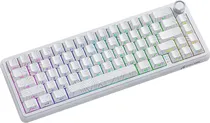 Teclado Mecanico Wireless Attack Shark X65PRO He RGB/ 60%/ 8K/ Rapid Trigger/ Magnetic SW/ White