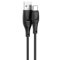 Cabo Xo NB238 Type-C/USB-A 2.1A/3M - Preto