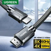 Cable HDMI Ugreen Ultra High Speed HD171 2M 2.1/8K 60HZ/4K 240HZ/Black (25910) 1 Año Gta