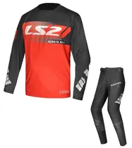 Conjunto de Motocross Enduro LS2, Camisa Y Pantalón Red