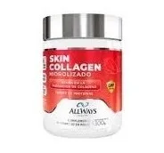 All Ways Medical Skin Collagen Hidrolizado 300G Sabor Fresa Plastico Rosado